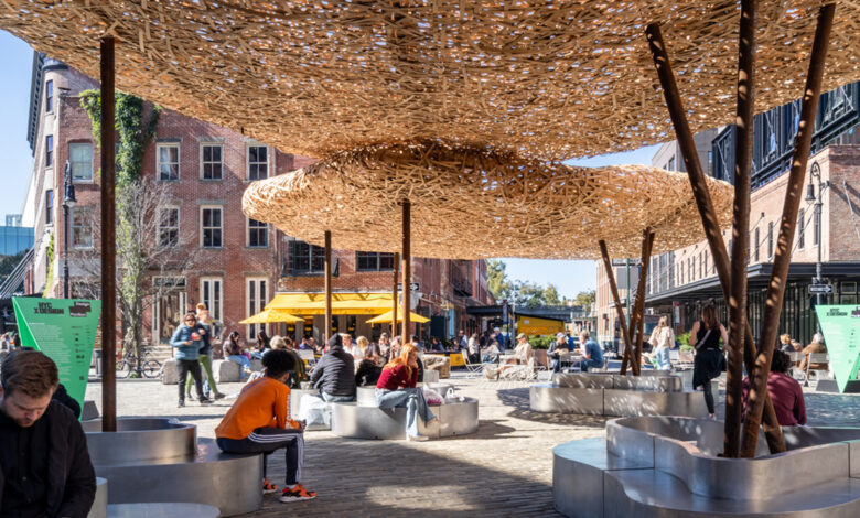 Bamboo Cloud breaks geographical and material boundaries with its assembly method Bamboo Cloud breaks geographical and material boundaries with its assembly method
