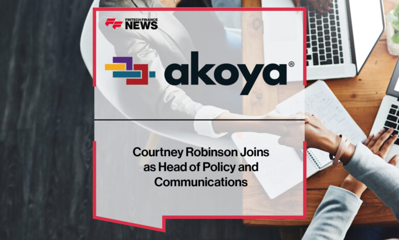 Courtney Robinson Joins Akoya as Head of Policy and Communications Courtney Robinson Joins Akoya as Head of Policy and Communications