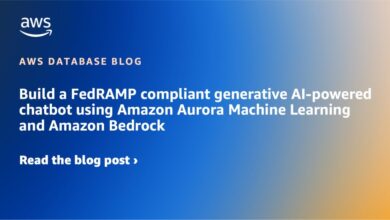 Build a FedRAMP compliant generative AI-powered chatbot using Amazon Aurora Machine Learning and Amazon Bedrock