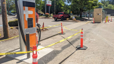 Electric Vehicle Station Ready to Charge Electric Cars