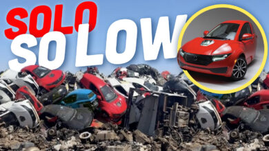 Piles Of Cheap Three-Wheel Electric Cars Are Dying In A Junkyard