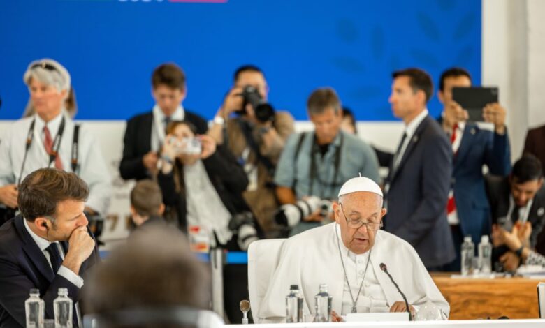 Pope Francis Meets G7 Leaders on Artificial Intelligence, an ‘Exciting and Fearsome Tool’ Pope Francis Meets G7 Leaders on Artificial Intelligence, an ‘Exciting and Fearsome Tool’