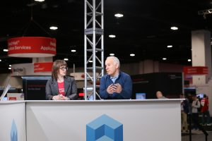 Máirín Duffy, software engineering manager at Red Hat Inc., and Joe Fernandes, vice president and general manager of the gen AI foundation model platforms at Red Hat., talk with theCUBE during Red Hat Summit 2024 about the importance of the generative AI journey.