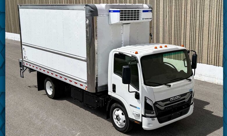 Isuzu announces NRR EV truck with electric refrigerated body Isuzu announces NRR EV truck with electric refrigerated body