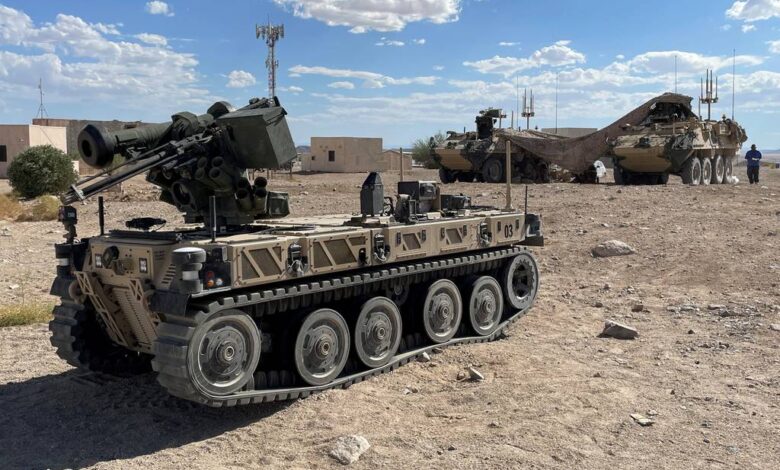 Robotic vehicles to fight with enemy forces in Army training event Robotic vehicles to fight with enemy forces in Army training event