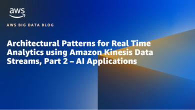 Architectural Patterns for real-time analytics using Amazon Kinesis Data Streams, Part 2: AI Applications