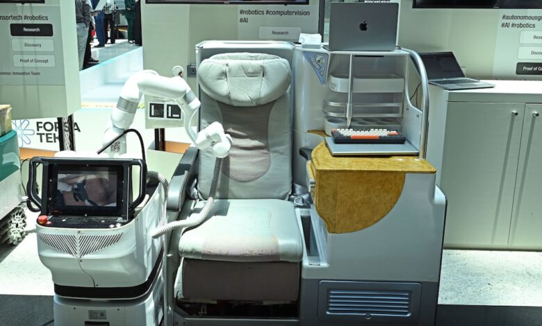 Emirates tests autonomous robots that clean cabin seats Emirates tests autonomous robots that clean cabin seats