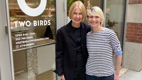 Wendy Doyle, United WE president and CEO, and Kelsey Lents, founder and CEO of Two Birds childcare and school.