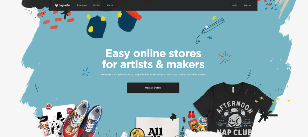 Sell design online: Big Cartel