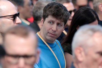 Sam Altman, chief executive of OpenAI, in the audience during the Apple Worldwide Developers Conference in Cupertino. EPA