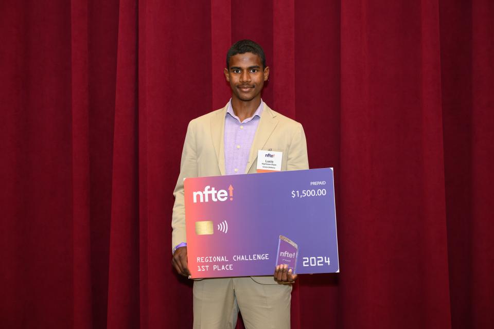 Lucio Hightower-Rojas from the Los Angeles Urban League took first place in the June 1 West (Southern California) Youth Entrepreneurship Challenge with his business idea Scholar Brilliance. He will present at the national finals in New York on Oct. 10.