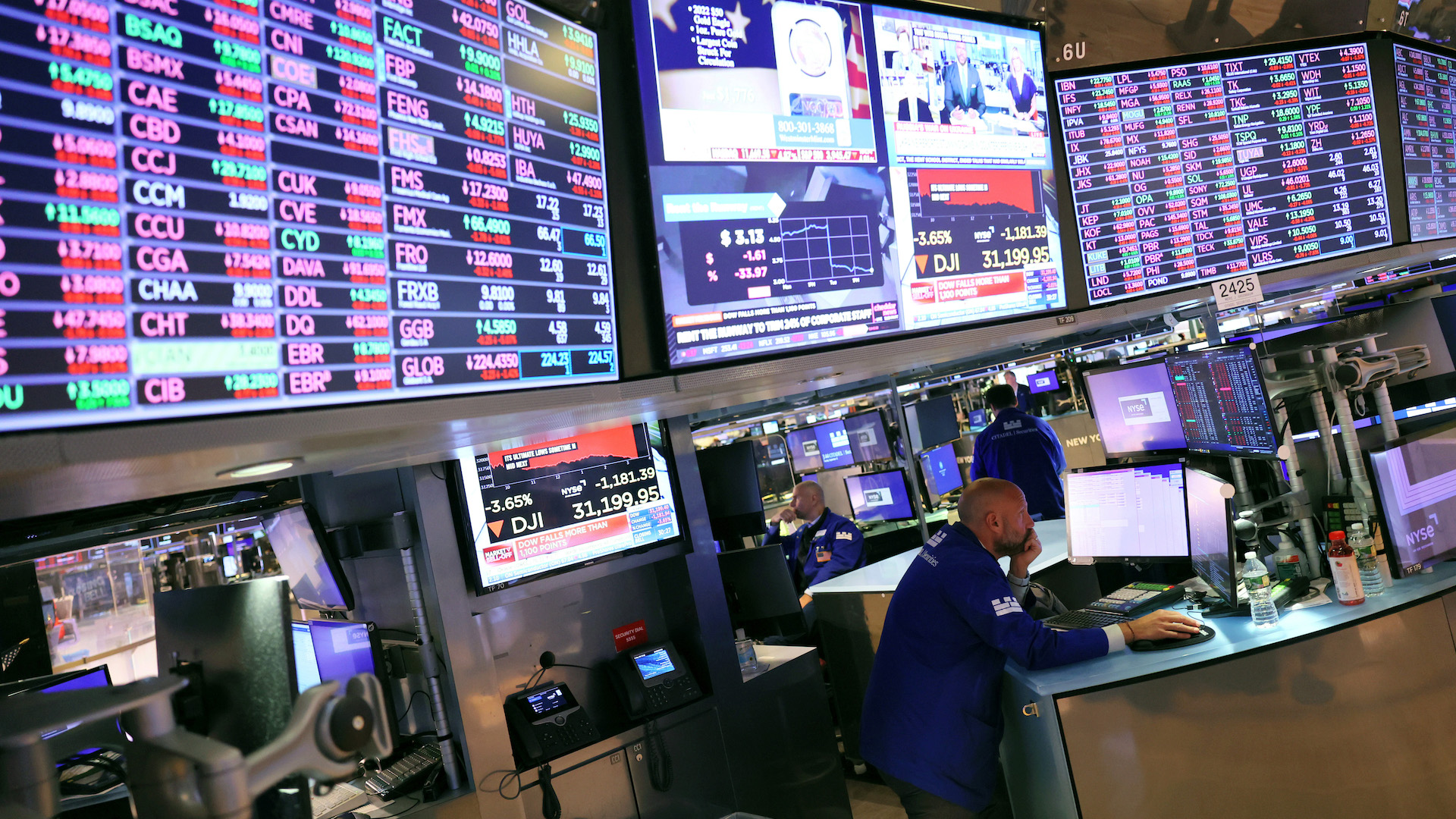 The floor of the New York Stock Exchange