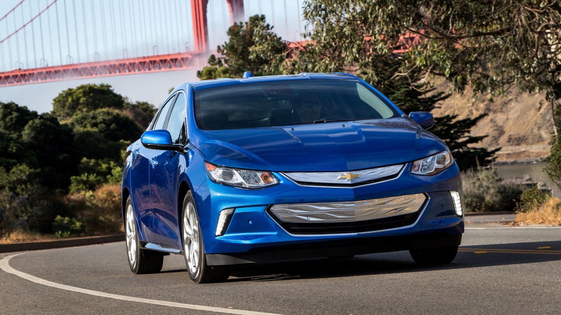 Blue Chevrolet Volt 