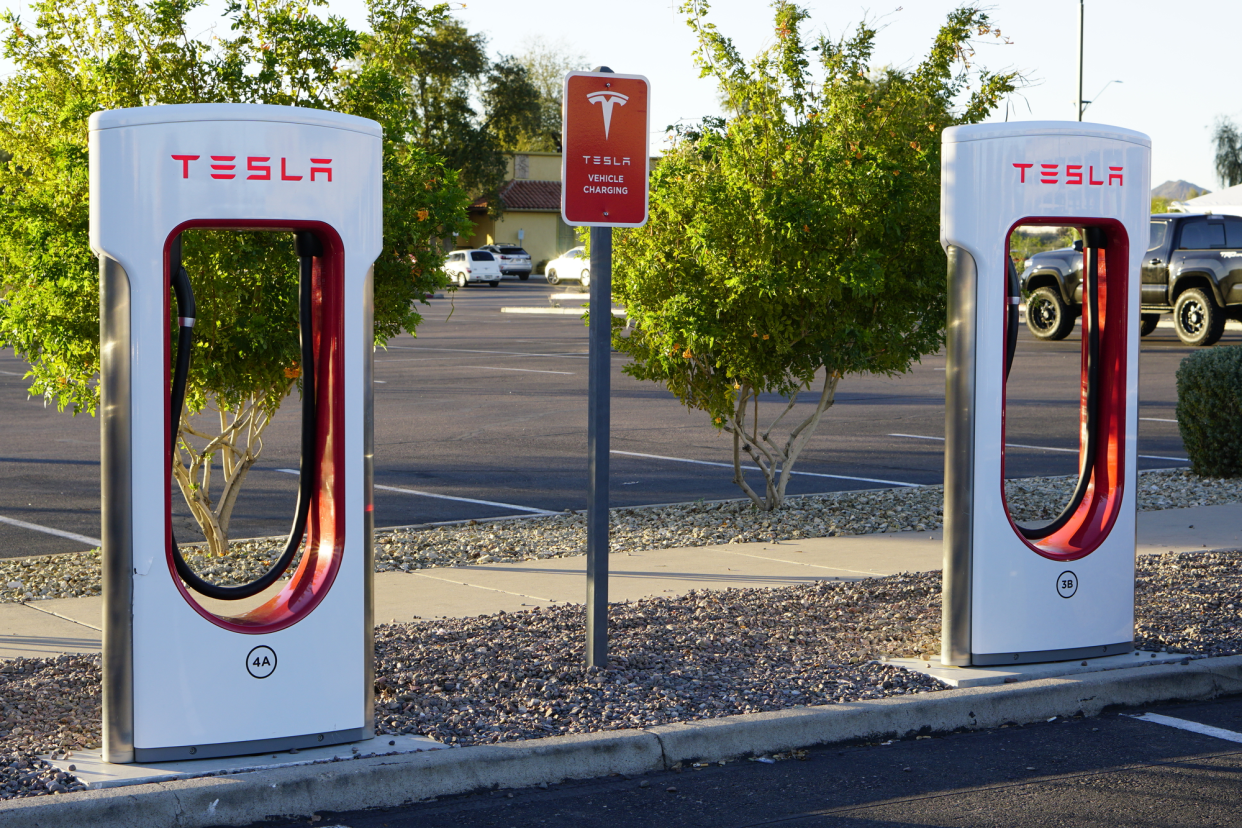 Two Tesla Superchargers in Phoenix