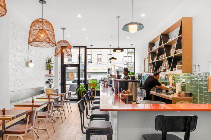 The interior of Lakou Cafe.