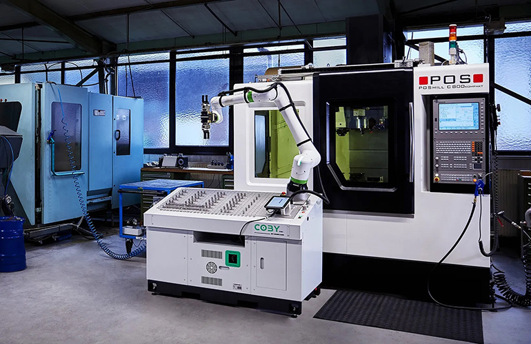 coboworx offers robotic solutions for machine tending and palletizing. 