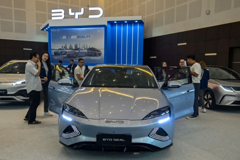 BYD's Stella Li shrugged off a European Union inquiry that could lead to tariffs on Chinese EVs (JUNI KRISWANTO)