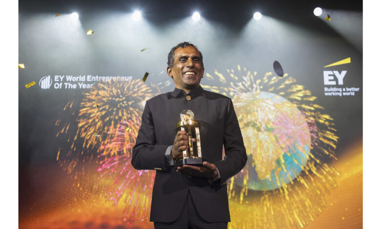 Vellayan Subbiah from India named EY World Entrepreneur Of The Year™ 2024 Vellayan Subbiah from India named EY World Entrepreneur Of The Year™ 2024