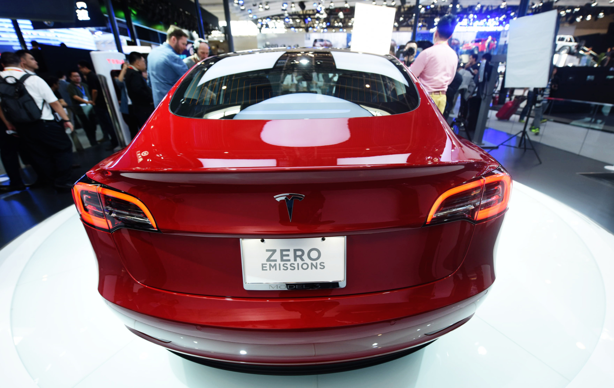 Tesla Model 3 With 'Zero Emissions' License Plate