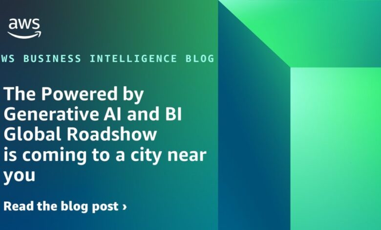 The Powered by Generative AI and BI Global Roadshow is coming to a city near you The Powered by Generative AI and BI Global Roadshow is coming to a city near you