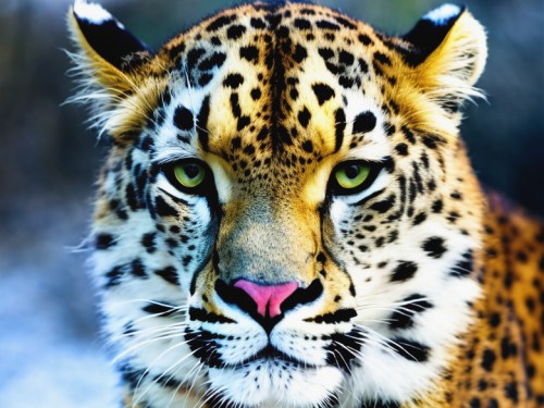 An AI generated image of what they're calling a cheetah but which is clearly more along the lines of a leopard.