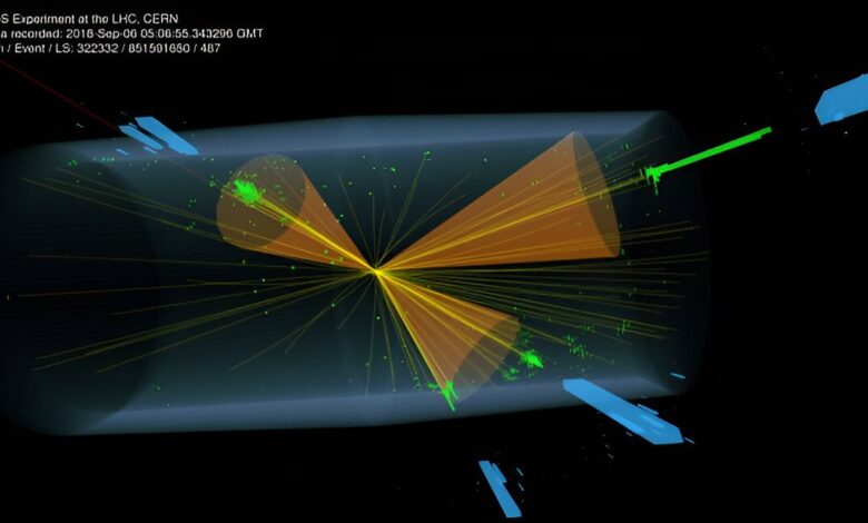 Physicists use machine learning techniques to search for exotic-looking collisions that could indicate new physics Physicists use machine learning techniques to search for exotic-looking collisions that could indicate new physics