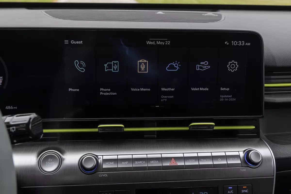 hyundai kona electric 2024 30 interior center stack display scaled jpg