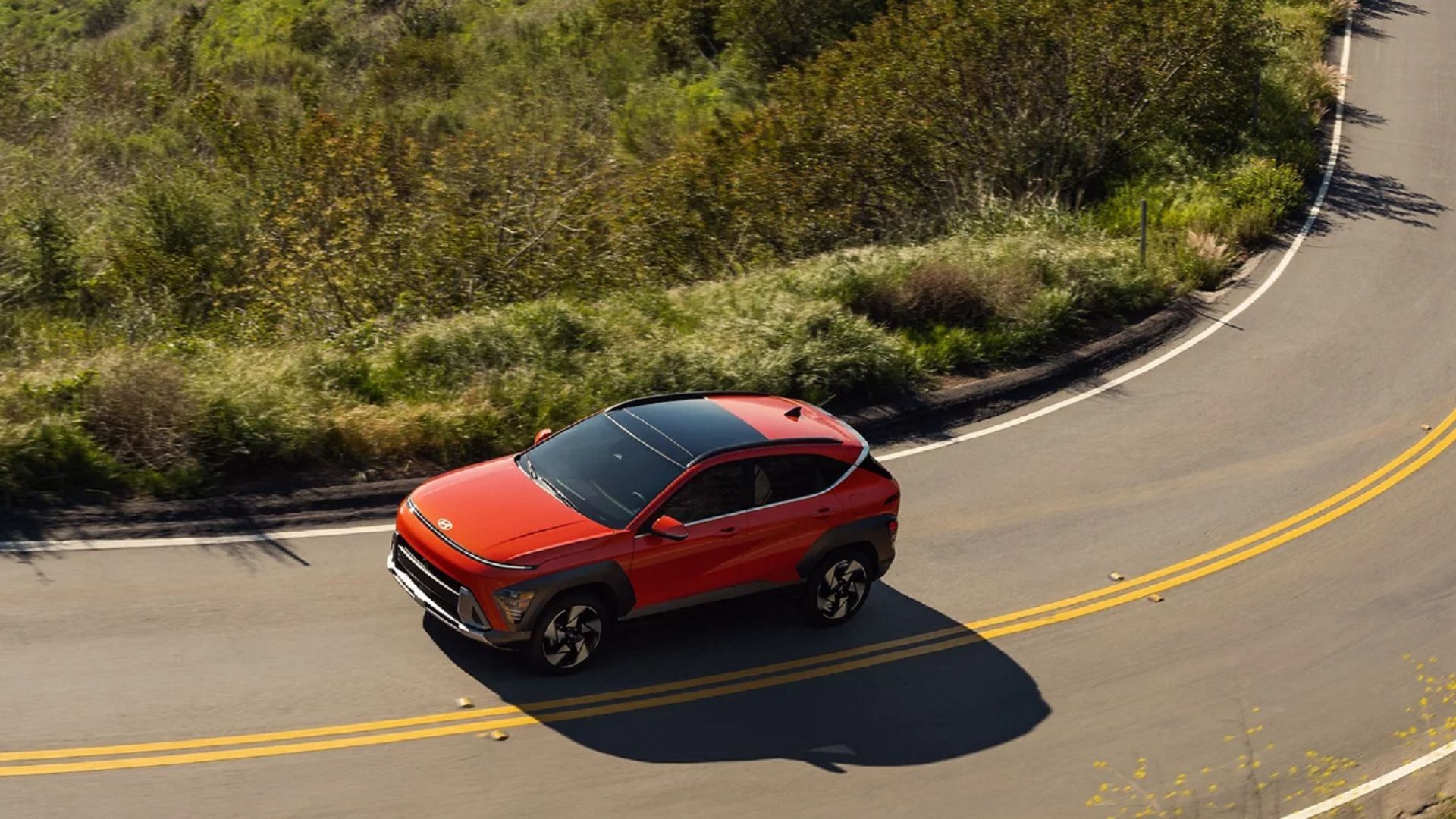 Orange Hyundai Kona Electric