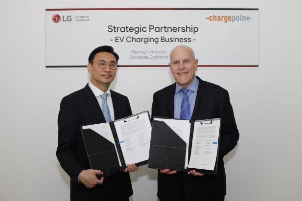 LG Elec, ChargePoint to collaborate for EV charging LG Elec, ChargePoint to collaborate for EV charging