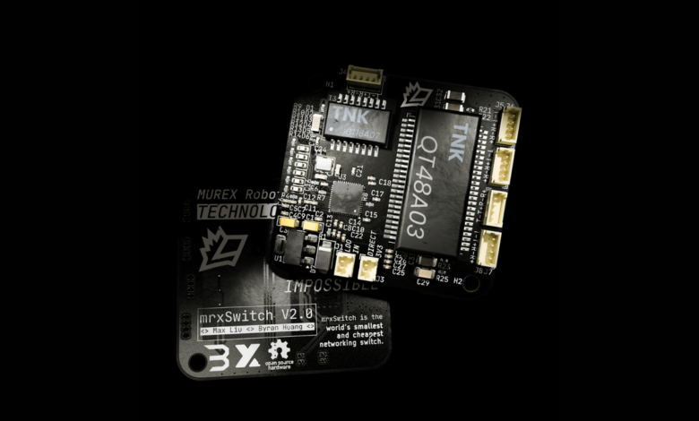 World’s smallest, cheapest network switch developed by US high school robotics team — Murex Robotics makes the hardware fully open-source World’s smallest, cheapest network switch developed by US high school robotics team — Murex Robotics makes the hardware fully open-source