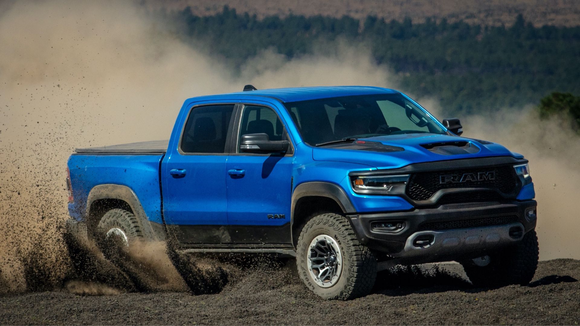 Ram 1500 TRX in the dirt