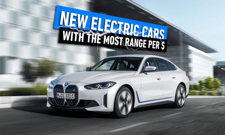 10 New Electric Cars With The Most Range Per Dollar 10 New Electric Cars With The Most Range Per Dollar