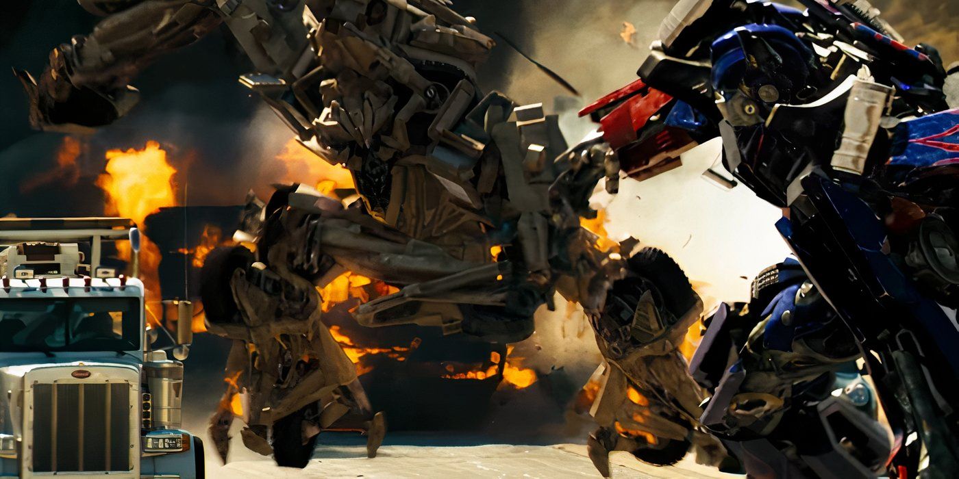 Optimus Prime vs Bonecrusher in Transformers