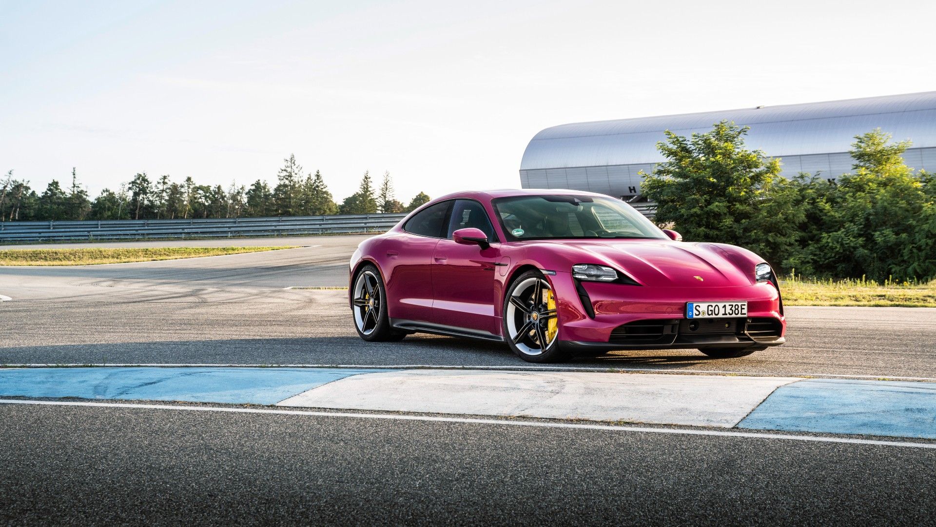 Red 2022 Porsche Taycan Turbo S