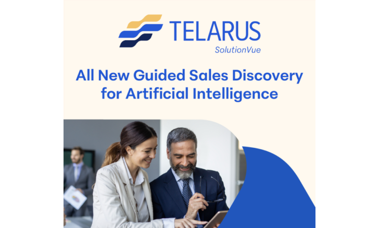 Telarus SolutionVue™ Extends Guided Sales Discovery to Include Artificial Intelligence Telarus SolutionVue™ Extends Guided Sales Discovery to Include Artificial Intelligence