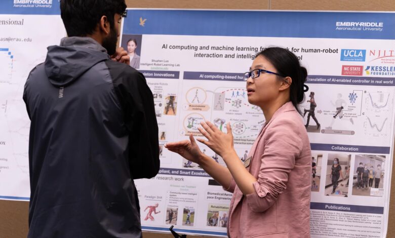 Artificial Intelligence Strategy May Promise More Widespread Use of Portable, Robotic Exoskeletons — on Earth and in Space | Embry-Riddle Aeronautical University Artificial Intelligence Strategy May Promise More Widespread Use of Portable, Robotic Exoskeletons — on Earth and in Space | Embry-Riddle Aeronautical University