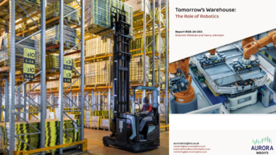 Aurora Insights releases report on robotics in the warehouse