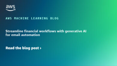 Streamline financial workflows with generative AI for email automation