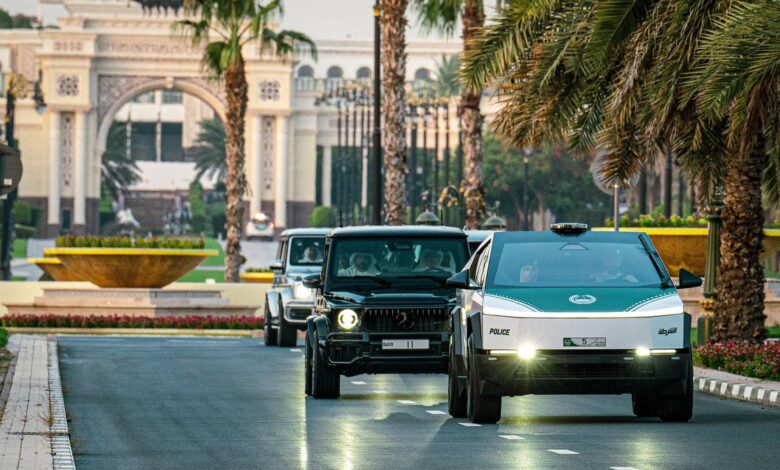 Tesla Cybertruck police cruiser goes live in Dubai Tesla Cybertruck police cruiser goes live in Dubai