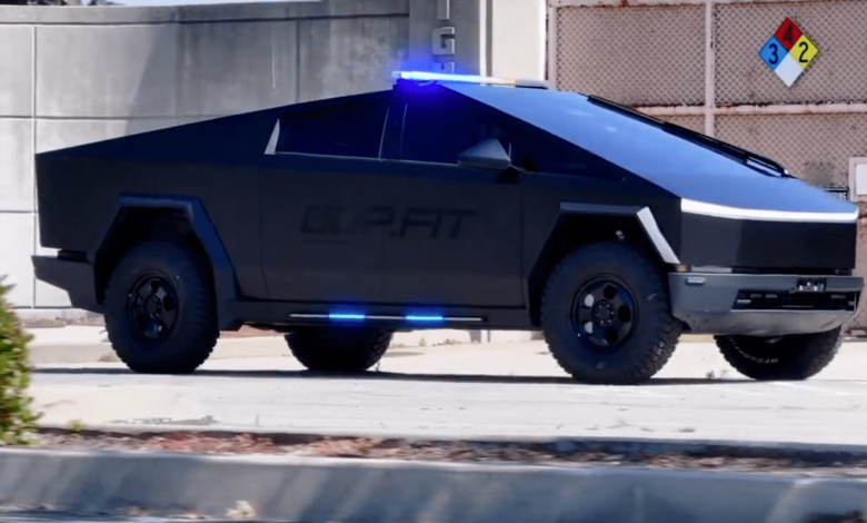 Militarized Cybertruck cop cars are coming Militarized Cybertruck cop cars are coming