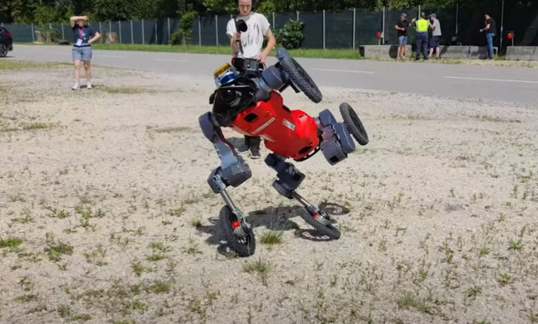 Hybrid humanoid robot dog takes on steps, streets, sidewalks independently Hybrid humanoid robot dog takes on steps, streets, sidewalks independently